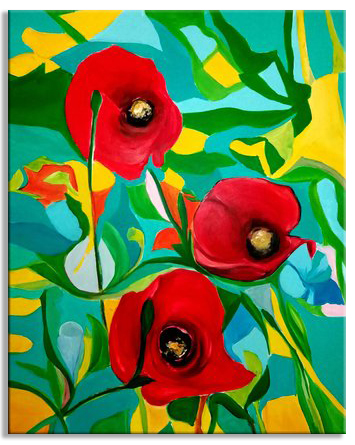 Fonkelnieuw Bloemen & Bomen schilderijen: Our life 80x100 cm OE-58