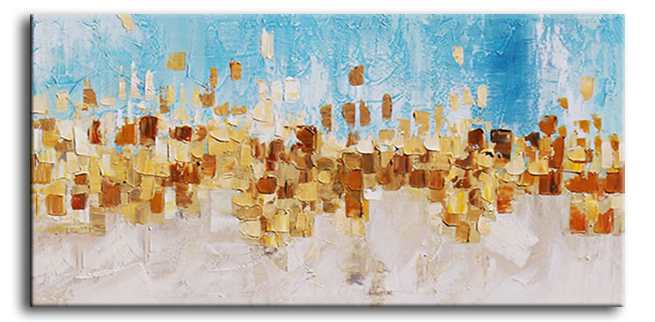 Breathless ( goud)  120 x 60 cm