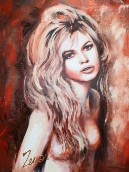 Brigitte Bardot schilderij