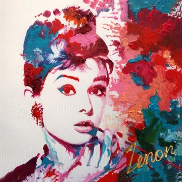 Audrey Hepburn schilderij