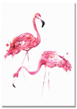 flamingo schilderij