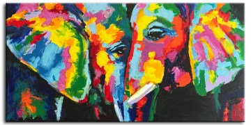 olifant schilderij kleur
